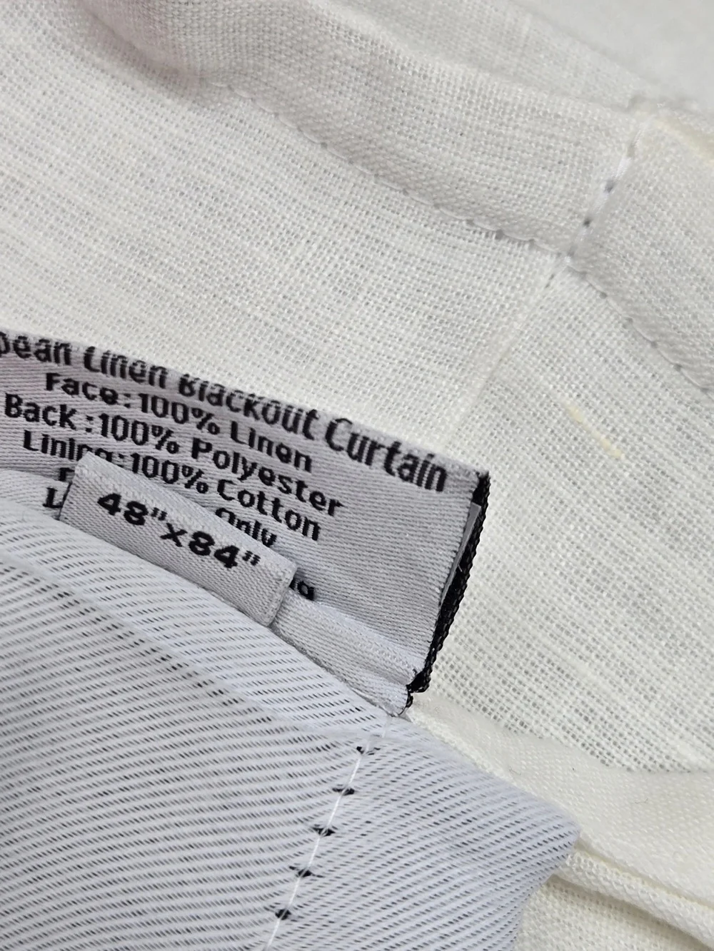 NWT QUINCE Set Of 2 48x84 European Linen True Blackout Curtains 9365
